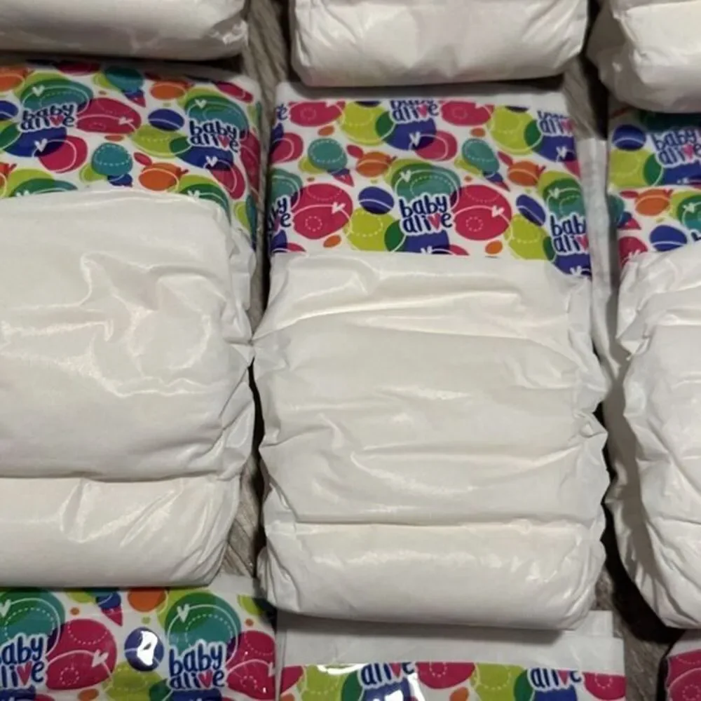 Baby Alive Little Toy Doll‎ Diapers Hasbro Lot of 10